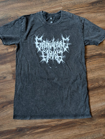 Stone Wash Logo Shirt (Black)